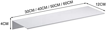 LİULİANG MeiKeL Banyo Aksesuarları Uzay Alüminyum Beyaz Banyo Rafları Mutfak Duvar Raf Duş Depolama Raf 30-60 cm (Renk: 30 cm-Beyaz)