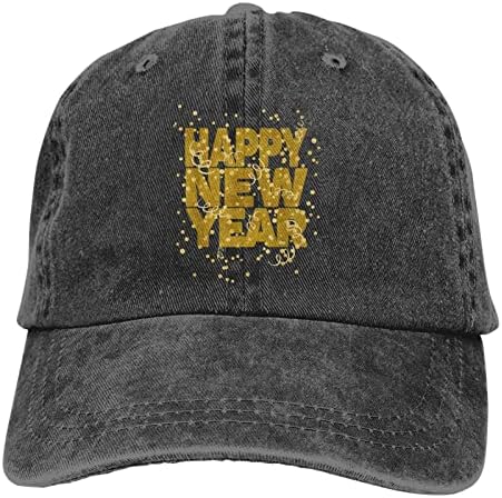Goodbay 2021 Hello 2022 kovboy şapkası - Hip-Hop Şapka Erkekler Kadınlar için Klasik Yıkanmış Denim Ayarlanabilir Kap Kullanımı