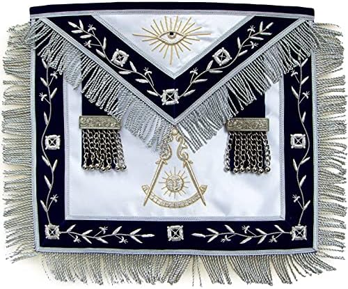 Masonik Mavi Köşkü Geçmiş Ana Önlük El İşlemeli Külçe Asma