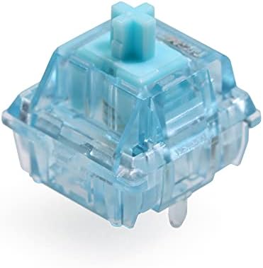 Gateron Aqua Zilent V2 Anahtarı Doğrusal 62g 67g 5pin SMD RGB mx kök Anahtarı Mekanik Klavye için Mavi Mavi Colorway (Aqua Zilent