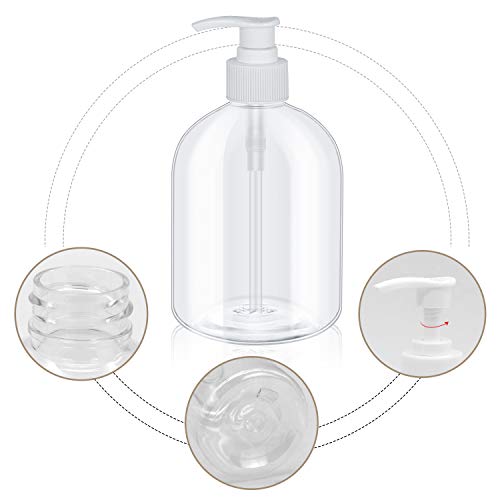 INNOLİFE Pompa Şişeleri Plastik BPA Içermeyen Konteyner için Şampuan, Losyon, Cilt Temizleyici, uçucu yağ Sıvı (320-pack 500