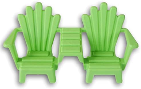 Regent Products Corp Mini Adirondack Sandalye-Dollhouses, Ekranlar, İşçiliği ve DIY için Plastik Plaj Çiftlerinin Şezlong - 7.75