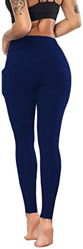 ZEFOTİM Yüksek Bel Yoga Pantolon, Cep Yoga Pantolon Karın Kontrol Egzersiz Koşu 4 Yönlü Streç Yoga Tayt