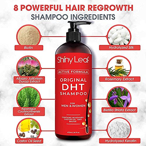 Anti-Saç Dökülmesi Essentials Bundle-Tam Set DHT Engelleyici şampuan ve saç kremi ile nazik kafa derisi fırça için kuru ve ıslak
