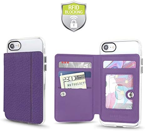 Telefonun Arkası için Cep Telefonu Cüzdanı, RFID Korumalı Cüzdan Kredi Kartı Kimlik Tutucusuna Yapıştırın iPhone, Galaxy ve Çoğu