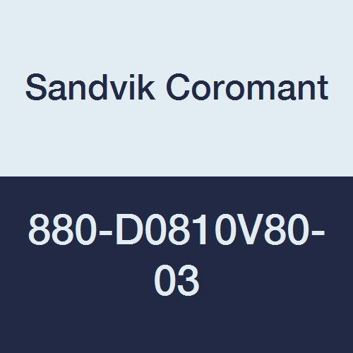 Sandvik Coromant 880-D0810V80-03 Corodrill 880 Endekslenebilir Uçlu Matkap, 880-D. Vxx-03 Takım Stili Kodu (1'li Paket)