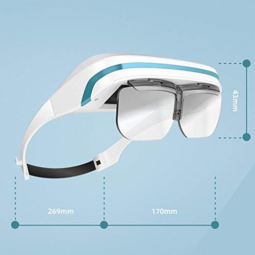 JYMENLİNG YANJİNGYJ VR Kulaklık,Gerçeklik Sanal Gözlük, 3D VR Gözlük,Beyaz All-in-one VR Oyunları Kulaklık, Yumuşak Rahat ile
