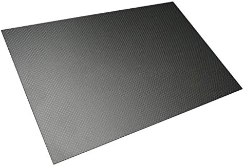 SOFİALXC 3 K Karbon Fiber Plaka Paneli Levha Yüksek Kompozit Sertlik Malzeme Anti-Uv Kurulu (Düz Örgü mat) - 200mm X 200mm X
