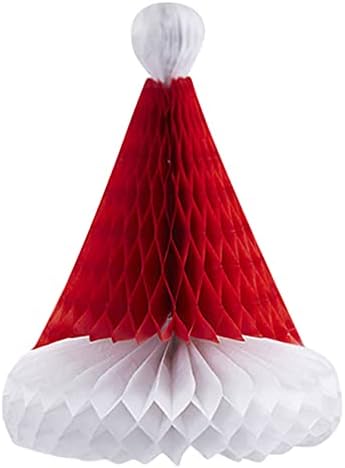 WEISUO Noel Partisi Süslemeleri Kağıt Hayranları Kağıt Petek Şapka Ağacı Petekler Noel Noel Ev Partisi Malzemeleri için
