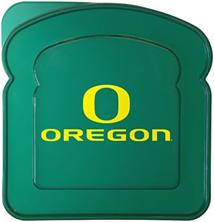 NCAA Oregon Ördekler Plastik Sandviç Konteynerncaa Plastik Sandviç Konteyner, Yeşil, 5,5