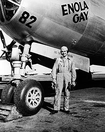 B-29 Enola Eşcinsel Pilot Paul Tibbets İKINCI Dünya Savaşı 8x10 Gümüş Halide Fotoğraf Baskı