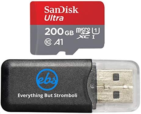 SanDisk 200GB Ultra Micro SDXC Hafıza Kartı, Samsung Galaxy J7 (2017), J7 (2018), J7 V (2018) Telefon UHS-I Sınıf 10 (SDSQUAR-200G-GN6MA)
