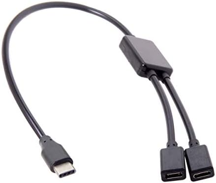 Xiwai Tip-C çift bağlantı noktaları USB-C kadın Hub kablosu dizüstü PC ve fare ve Flash Disk için