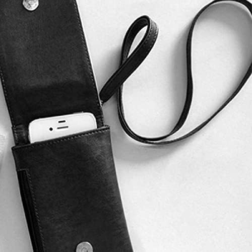 İngiltere bina Birleşik Krallık Anahat İNGİLTERE Telefon cüzdan çanta Asılı Cep Kılıfı Siyah Cep