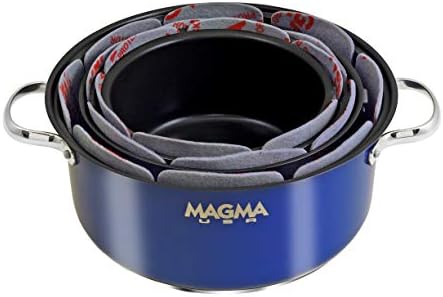 Magma Ürünleri, A10-368 Kaymaz 3 Parçalı Tencere Koruyucu Seti, Gri