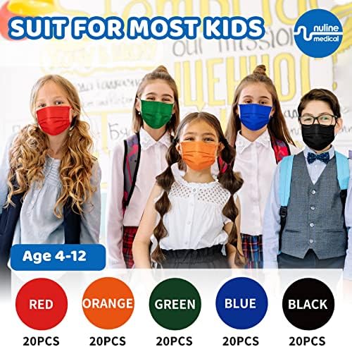 Çocuklar için Kulak Askılı 3 Katmanlı Cerrahi Maskeler