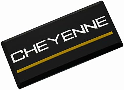 1 adet Cheyenne Cab Amblem Değiştirme 88-94 Chevrolet Yan Çatı Pillar Rozeti Tabela (Krom / Sarı)