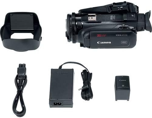 Canon Vıxıa HF G50 UHD 4 K Kamera ile Başlangıç Aksesuar Kiti Dahil Yastıklı Gadget Durumda, filtreler, Tripod ve 64 GB Yüksek