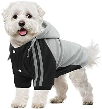 FEimaX Köpek Hoodie Giyim Sıcak Hoodies Ceket Pet Kış Kapüşonlu Köpek Kazak Ayarlanabilir Ceket Kazak Gömlek Küçük Orta Köpekler