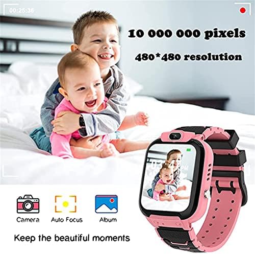 hhscute Çocuklar için akıllı saat, Çocuklar için akıllı saat 3-12 akıllı saatler Çocuklar akıllı saat 1.54-inç HD Ekran Kızlar
