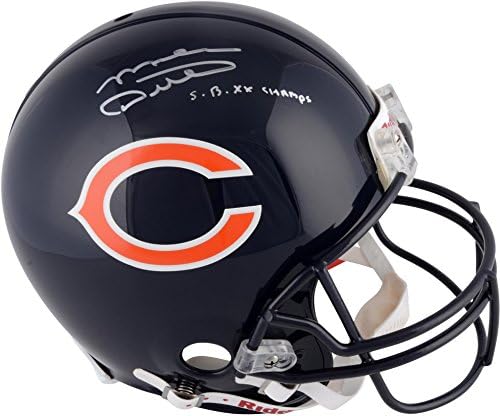 Mike Ditka Chicago Bears İmzalı Riddell Pro-LineSB XX Champs Yazıtlı Otantik Gerileme Kaskı-İmzalı NFL Kaskları