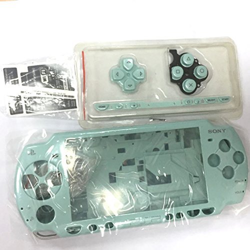 Yedek Tam Konut Shell Kılıf Kapak Düğmeleri kiti PSP 2000 PSP2000 Oyun Konsolu ıçin Aksesuar Seti (Açık Yeşil)