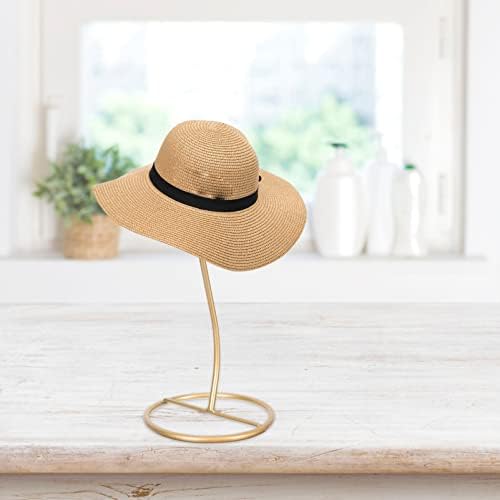 Metal Şapka Standları Peruk Tutucu: Masa Üstü Peruk vitrin Kapağı Ekran Standları Organizatör Ev Salonu için