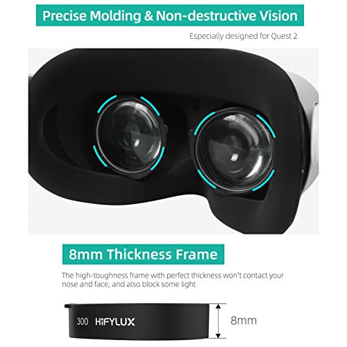 Miyopi Gözlük Lens ile Uyumlu Oculus Quest 2 VR Kulaklık aksesuarları, özelleştirilmiş Çerçeve Artı Koruma Lens Kombinasyonu