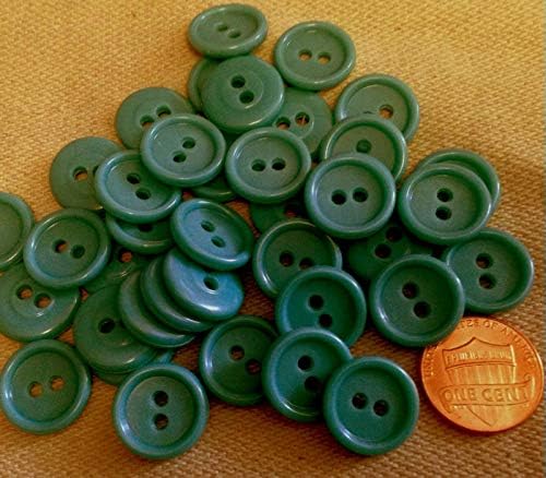 NP-Lot 24 Mavi Plastik Düğmeler 5/8 15.5 mm 7116 - WHM - Düğmeler için Ev El Sanatları, Dikiş ve Dekoratif