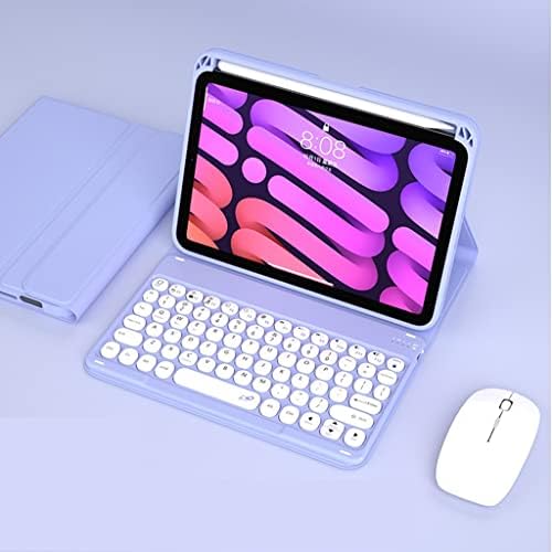 Baıko Koruyucu Kapak, Tablet ve e-Kitap Koruyucu kılıf Manyetik Kapak Kılıf için iPadmini6 Bluetooth Uyumlu Kablosuz Klavye Fare