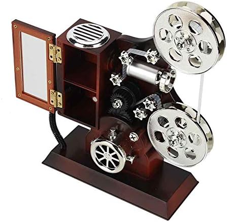 Haofy Müzikal Takı saklama kutusu Vintage Film Projektör Müzik Kutusu Takı Müzik Kutusu ile makyaj aynası
