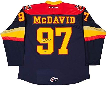 Connor McDavid İmzalı Erie Su Samuru Forması-Üst Güverte İmzalı NHL Formaları