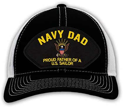 PATCHTOWN Donanma Baba-ABD Denizci Şapkasının Gururlu Babası / Ballcap Ayarlanabilir Bir Beden En Çok Uyuyor