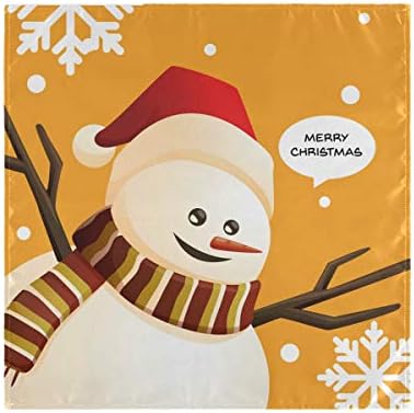 CaTaKu Merry Christmas Peçete, komik Kardan Adam Peçeteler Masa Yemeği Peçete Öğle Yemeği Kokteyl Peçeteler üzerinde Parti Ev