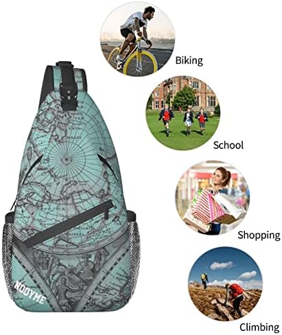 NOOYME asma sırt çantası Crossbody tek kollu çanta Açık Seyahat Yürüyüş Göğüs Çanta Spor Sırt Çantası için Kadın Erkek