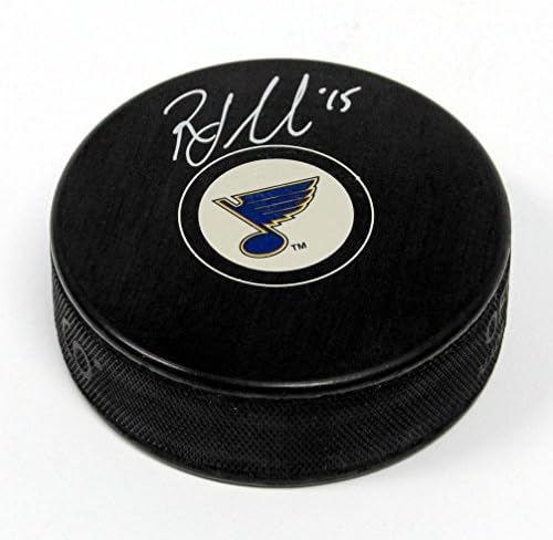 Robby Fabbri St. Louis Blues İmzalı Hokey Diski-İmzalı NHL Diskleri