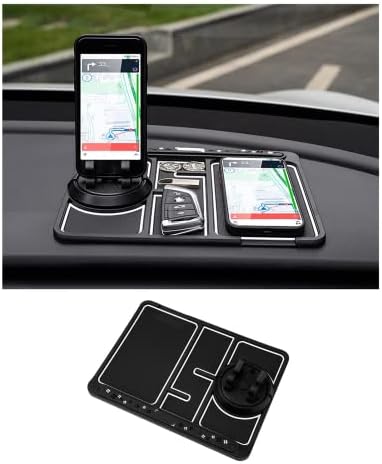 Kaymaz telefon altlığı için 4-in-1 Araba,360° Dönen Tasarım ile, Serin Glow-in-The-Karanlık telefon altlığı ile Geçici Otopark