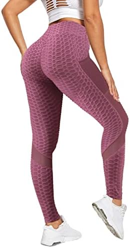 Kadınlar için yüksek Bel Yoga Pantolon Karın Kontrol Tayt Koşu Egzersiz Pantolon Yoga Tayt ile Cepler