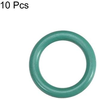 KFıdFran Flor Kauçuk O-Ringler, 13mm OD 9.2 mm ID 1.9 mm Genişlik FKM Araç Makineleri için Conta Contası Sıhhi Tesisat, Yeşil,