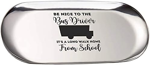 Güzel olmak otobüs şoförü Komik okul otobüsü Sürücüsü Uzun Yürüyüş Yüzük Takı Tepsi 7 Icnh Ivır Zıvır Tutucu Yıldönümü