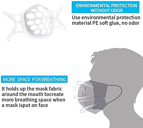 3D Maske Braketi Yüz Maskesi Iç Destek Çerçevesi Ruj Koruma Yıkanabilir Kullanımlık Makyaj Koruyucu