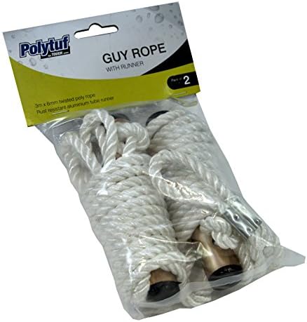 Koşuculu Polytuf Ağır Hizmet Tipi Adam Halatı-Beyaz 6 mm x 3 Orta 2 Paket