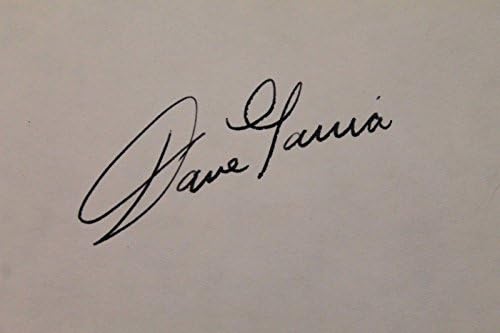 Dave Garcia Angels Indians İmzalı 3x5 İmzalı İndeks Kartı JSA 17D-MLB Kesim İmzaları
