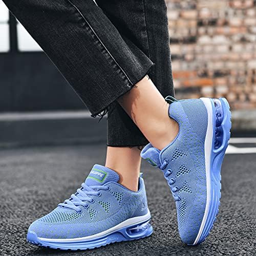 QAUPPE Bayan Moda Hafif Hava Spor Yürüyüş Sneakers Nefes Spor Koşu Koşu Tenis Ayakkabıları ABD 5.5-11 B (M)