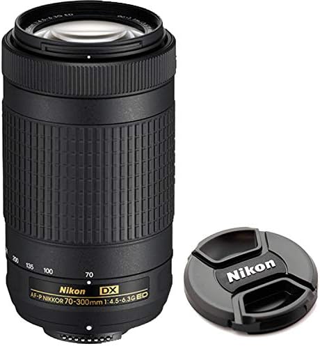 Nikon D7500 DSLR Kamera ile 18-140mm VR ve 70-300mm Lens Paketi ile 420-800mm Önceden Ayarlanmış f / 8 Telefoto Lens + 128 GB