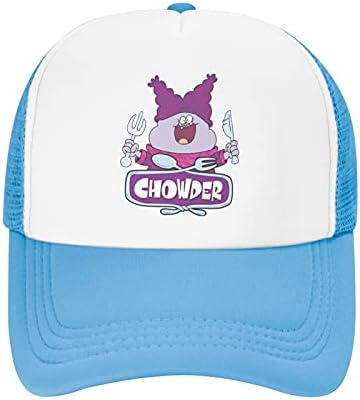 MattheMan Chowder beyzbol şapkası kamyon şoförü şapkası Ayarlanabilir Örgü şapkalar Çocuklar için 3-12 Yıl Siyah
