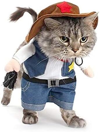 meihejia Komik Kovboy Ceket Takım Elbise-Küçük Köpekler ve Kediler için Süper Sevimli Kostümler