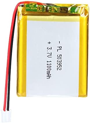 AKZYTUE 3.7 V 1100 mAh 503952 Lipo Pil Şarj Edilebilir Lityum polimer iyon batarya Paketi ile JST Bağlayıcı