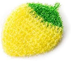 Xiweier Bulaşık Scrubber Fırçalama Sünger Dishcloths Ovma Pedleri Kullanımlık Bulaşık Temizleyici Scrubber Mutfak Aracı (Sarı)