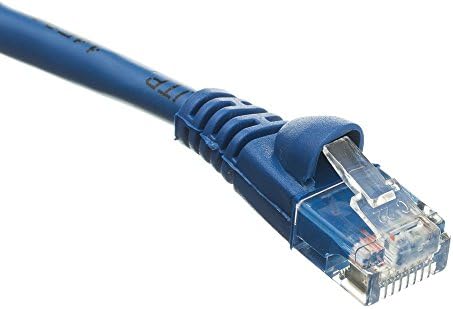 POWERFLUX Cat6 Ethernet Kablosu 100 Ft (5 Paket) - Cat6 Yama Kablosu, Cat6 Kablosu, Cat6 Ağ Kablosu, İnternet Kablosu - (Mavi)